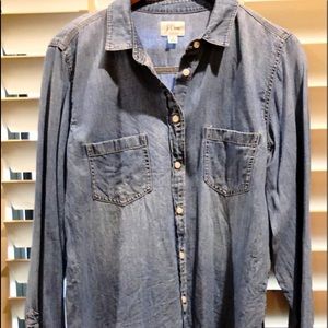 Denim button down shirt